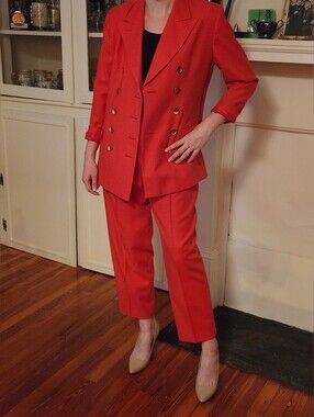 Harvé Benard 90's Coral Pantsuit